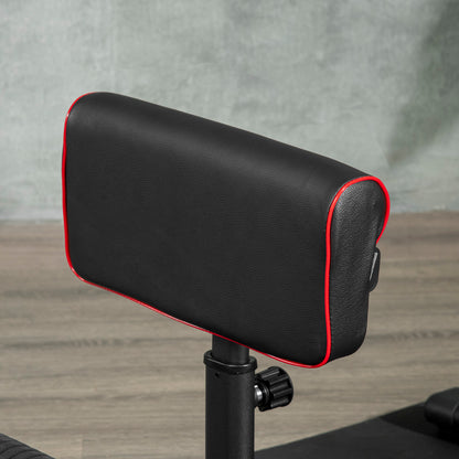 Sissy Squat Machine, Leg Workout Equipment with Adjustable Pad, Rollers and Non-slip Foot Plate for Home Gym Fitness