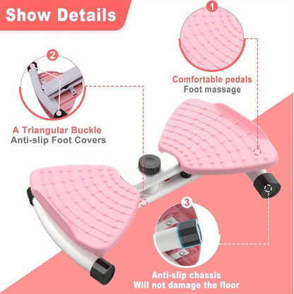 Waist Twist Exercise Machine, A Machine Designed For Weight Loss And Core Abdominal Exercises, With Foot Massage And Weight Loss Capabilities. It Is A Noise Free Home Gym Exercise Equipment For Both M